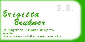 brigitta brukner business card